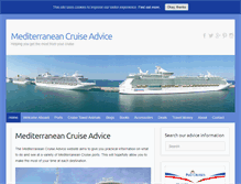 Tablet Screenshot of mediterranean-cruise-advice.com